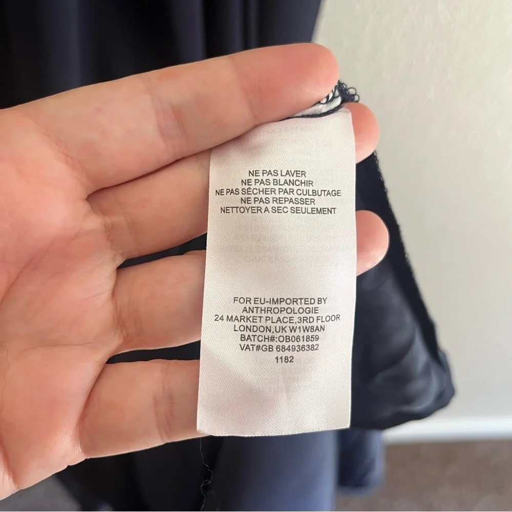 ANTHROPOLOGIE BHLDN Madrie Maxi Dress in Midnight Size 12 - Picture 15 of 15